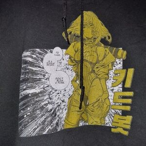 Graphic Hoodie with Anime Design Watts Manga Girl